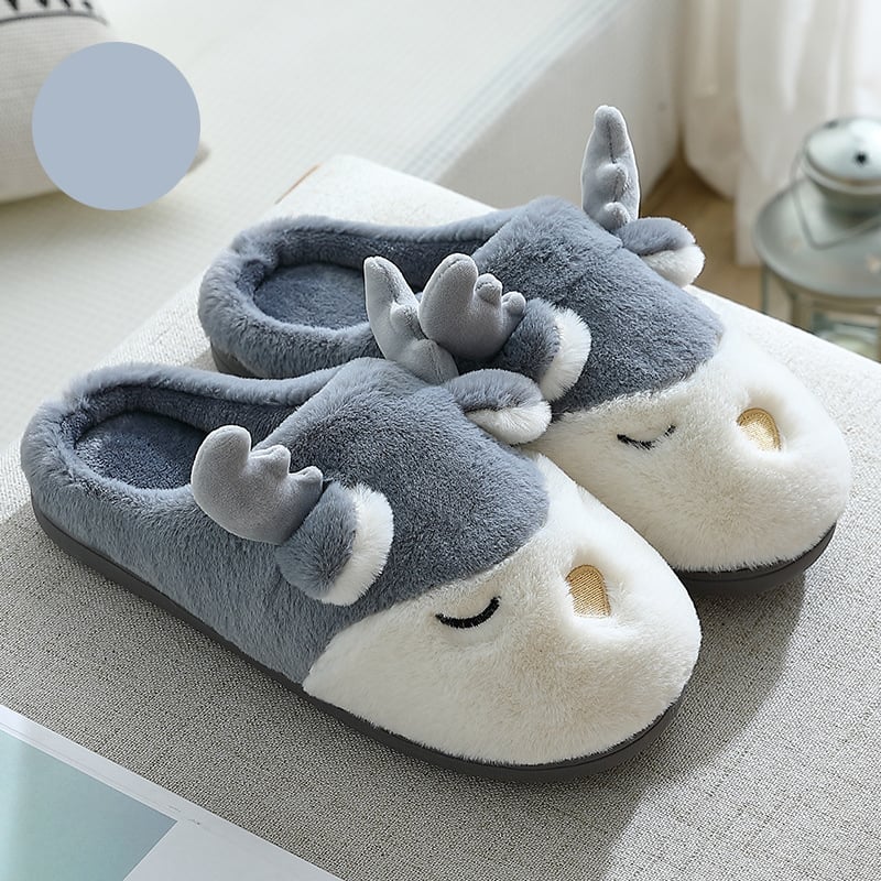 Pantuflas de Reno Blanco