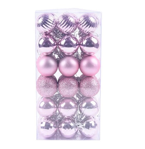 Pack de 36 Bolas Navideñas Decorativas