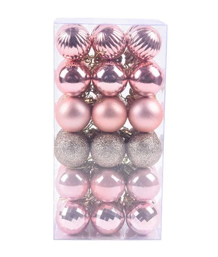 Pack de 36 Bolas Navideñas Decorativas