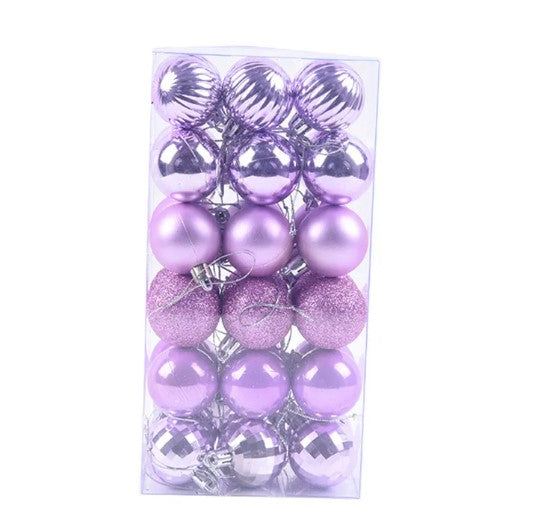 Pack de 36 Bolas Navideñas Decorativas