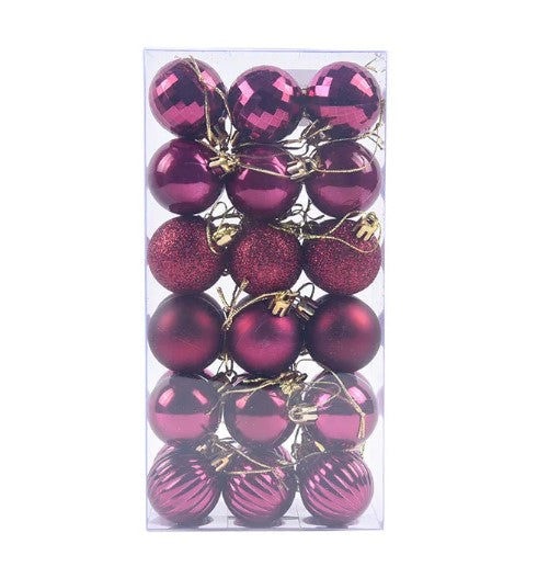 Pack de 36 Bolas Navideñas Decorativas