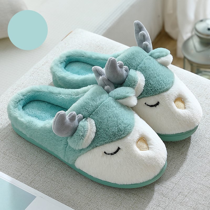 Pantuflas de Reno Blanco