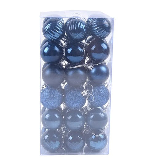 Pack de 36 Bolas Navideñas Decorativas