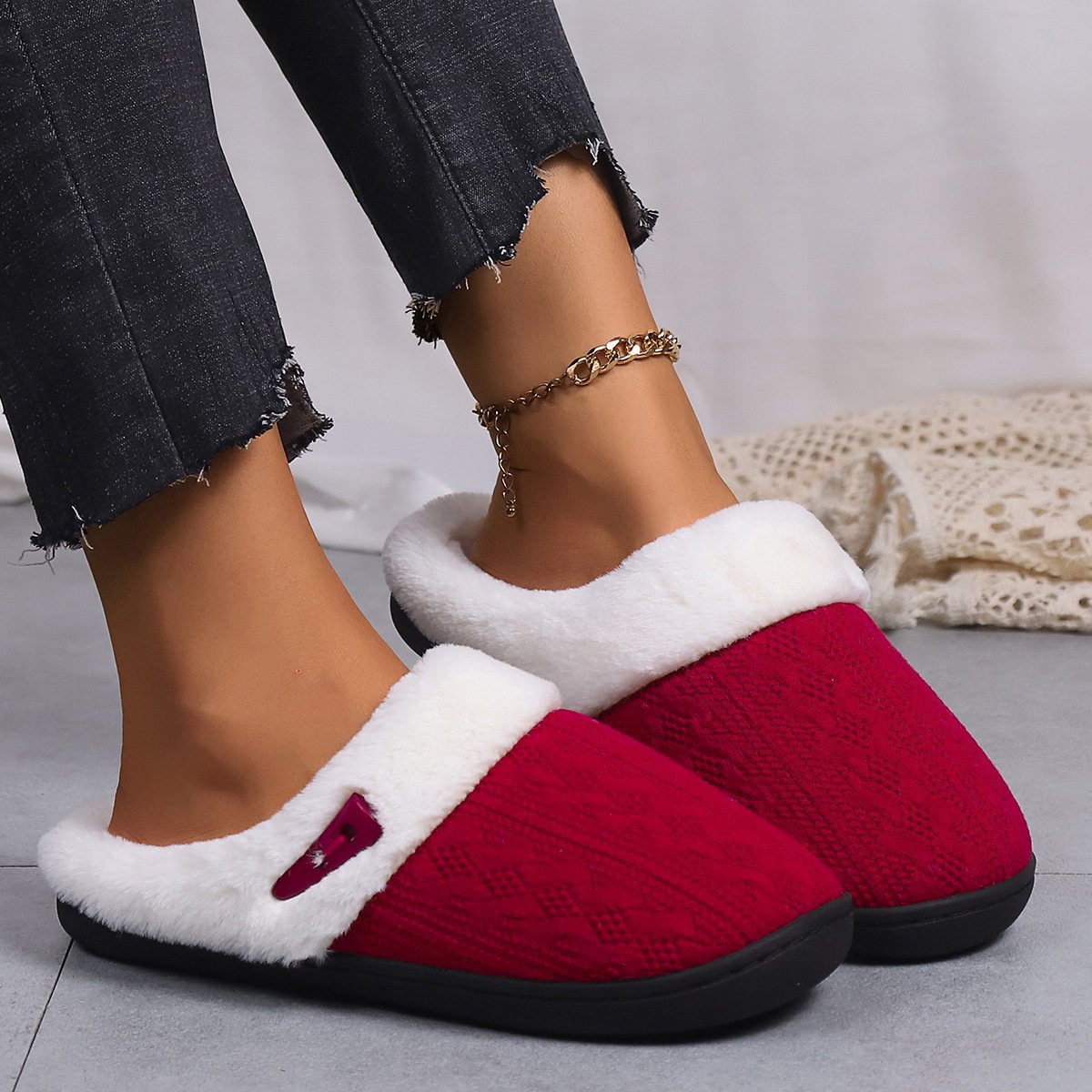 Pantuflas de Algodón Baotou