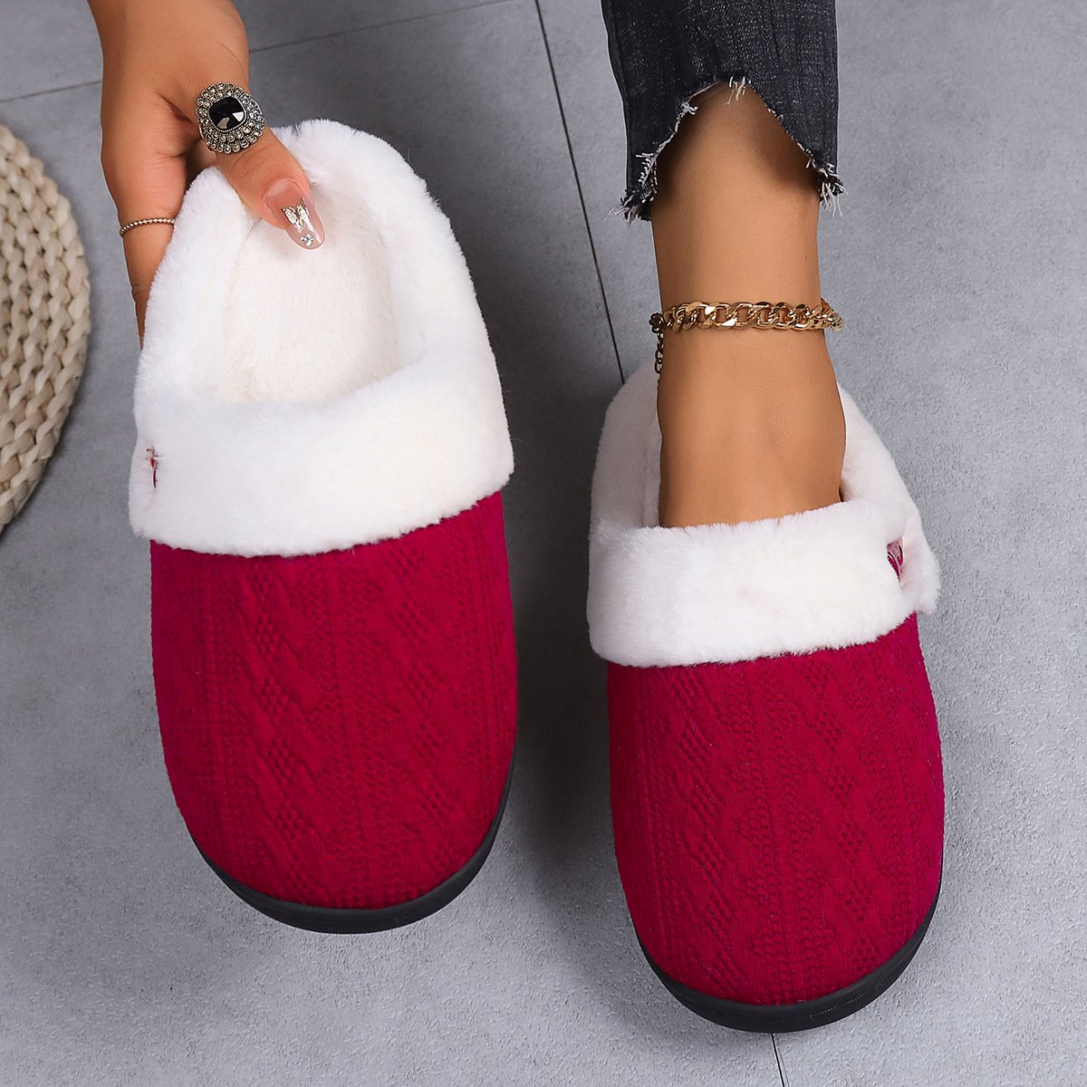 Pantuflas de Algodón Baotou
