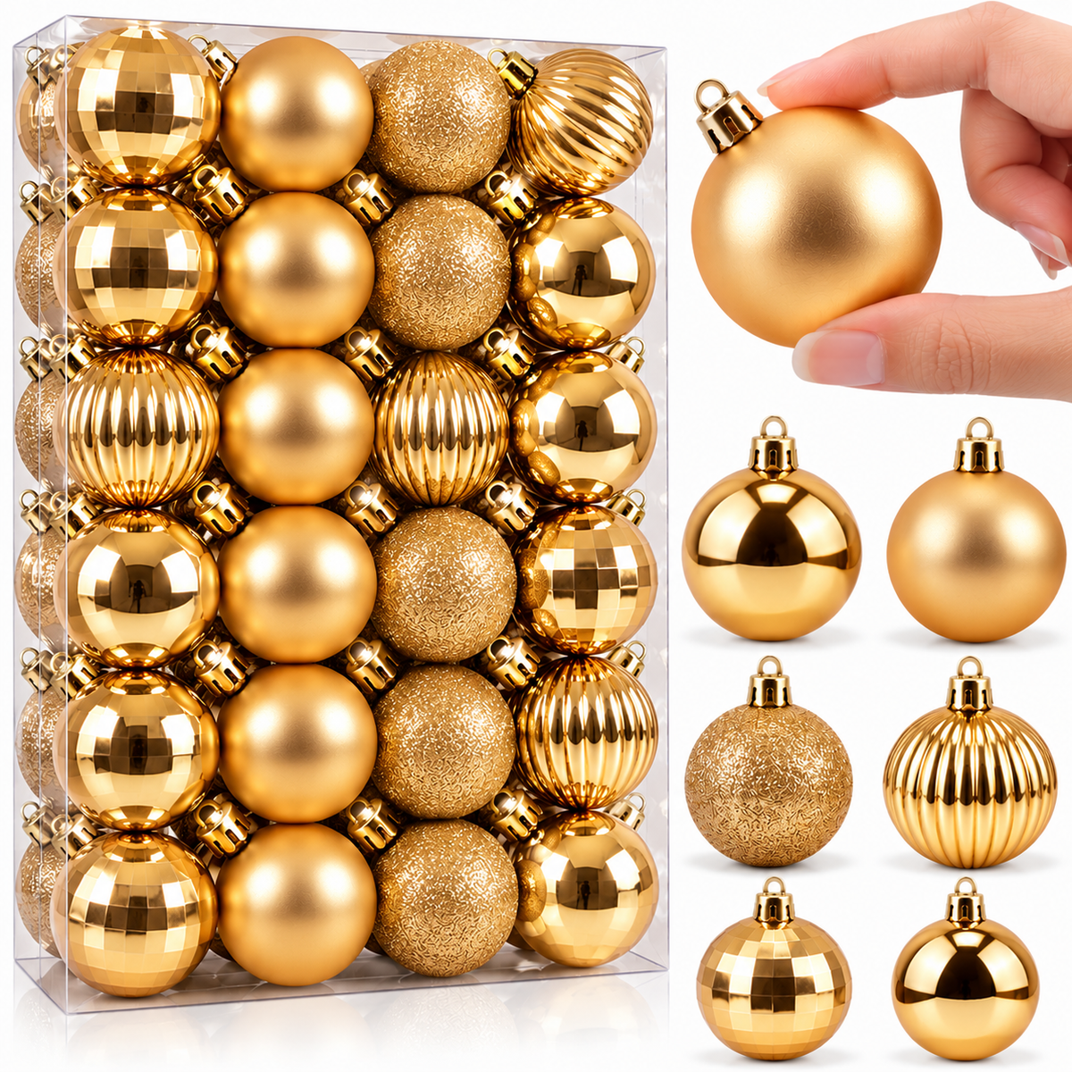 Pack de 36 Bolas Navideñas Decorativas