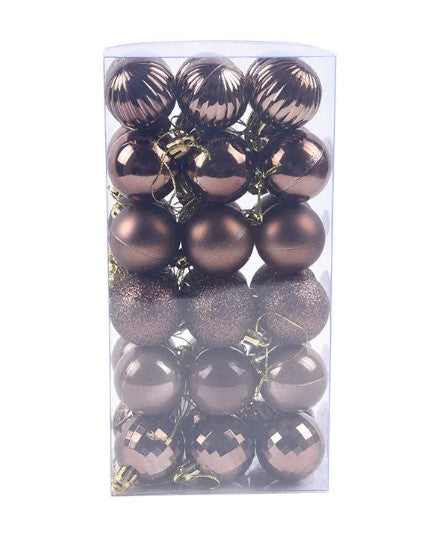 Pack de 36 Bolas Navideñas Decorativas