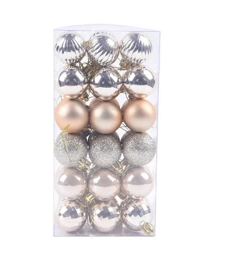Pack de 36 Bolas Navideñas Decorativas
